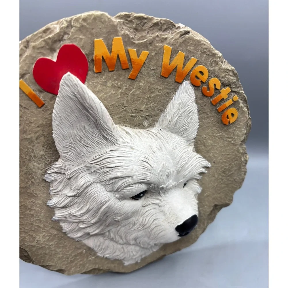 Spoonique Westie‎ Stepping Stone I Love My Westie Dog Garden Wall Art Decor